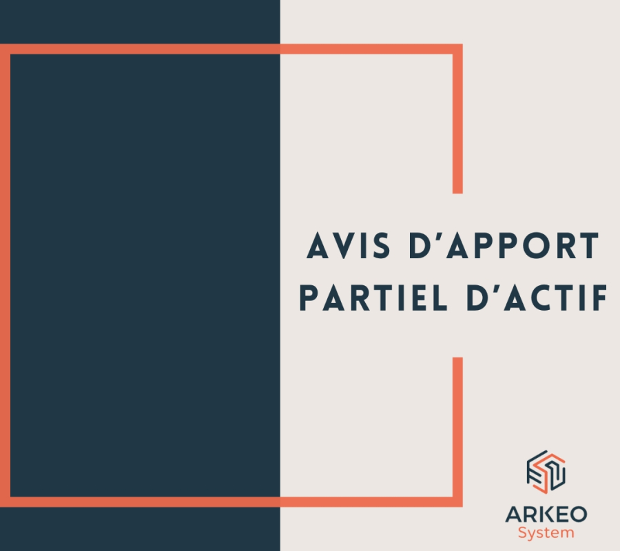 AVIS D'APPORT PARTIEL D'ACTIF